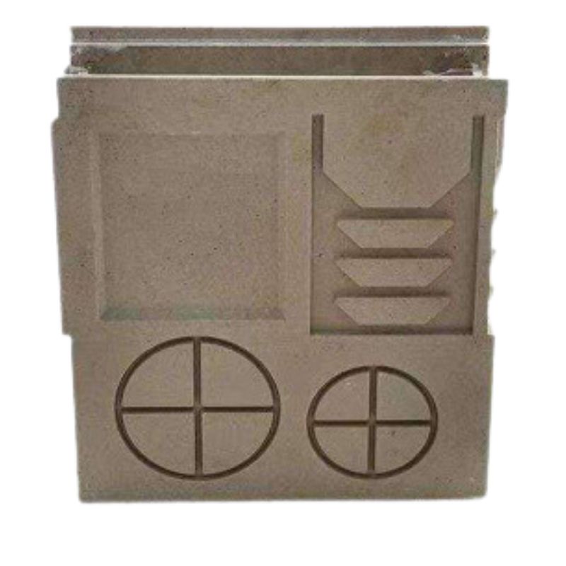 Caja de registro de hormigón polímero con reja de hierro galvanizado sin tornillos